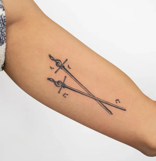 Anime Sword Tattoo