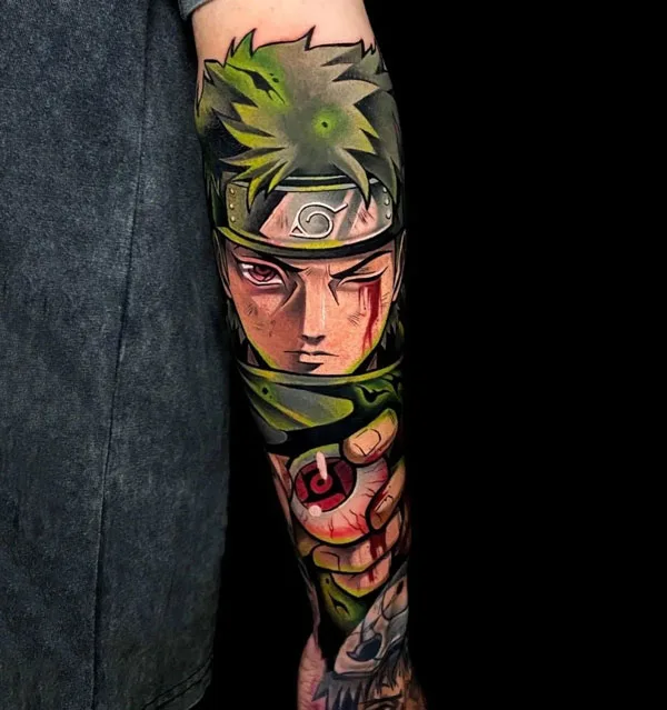 Anime forearm tattoo
