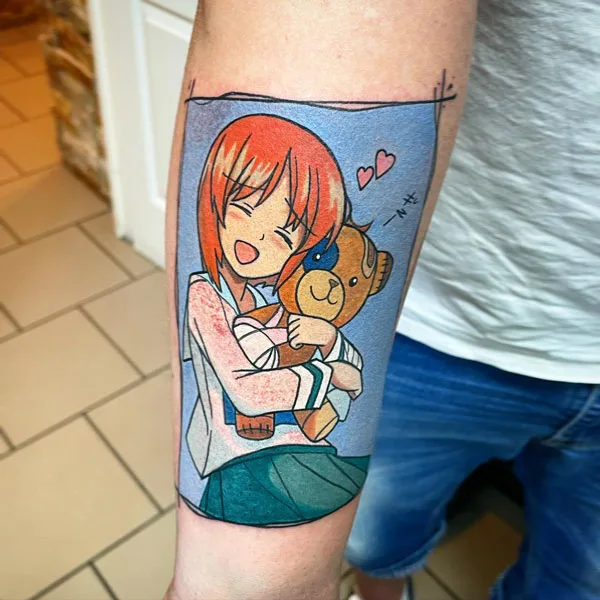 Anime panel tattoo