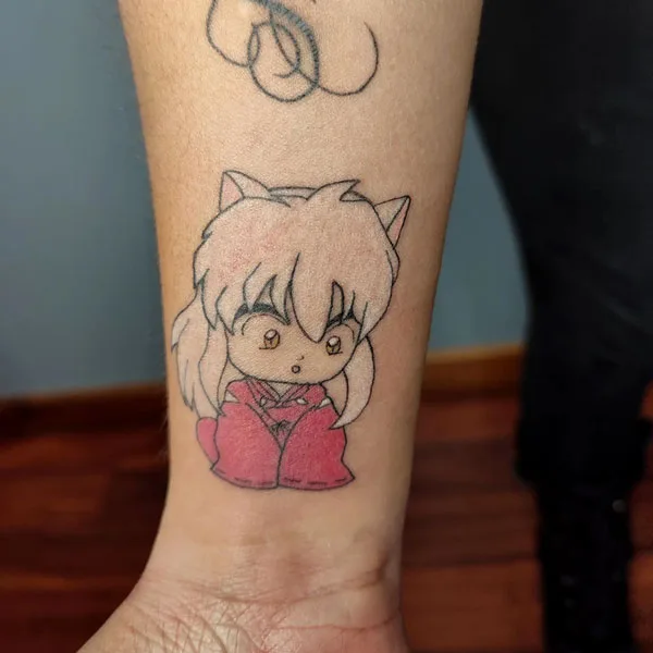 Anime wrist tattoo