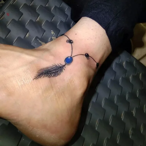Ankle bracelet tattoo 19