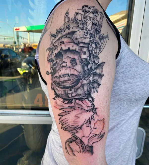 Arm Howl's Moving Castle Tattoo