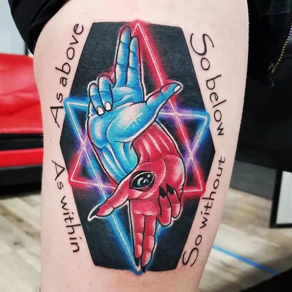 As above so below tattoo 1