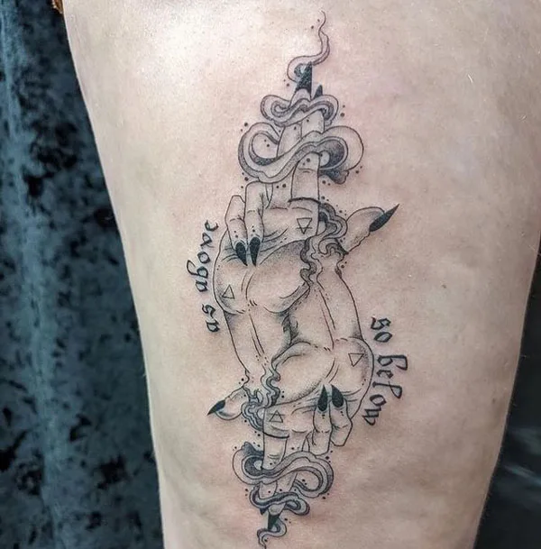 As above so below tattoo 12