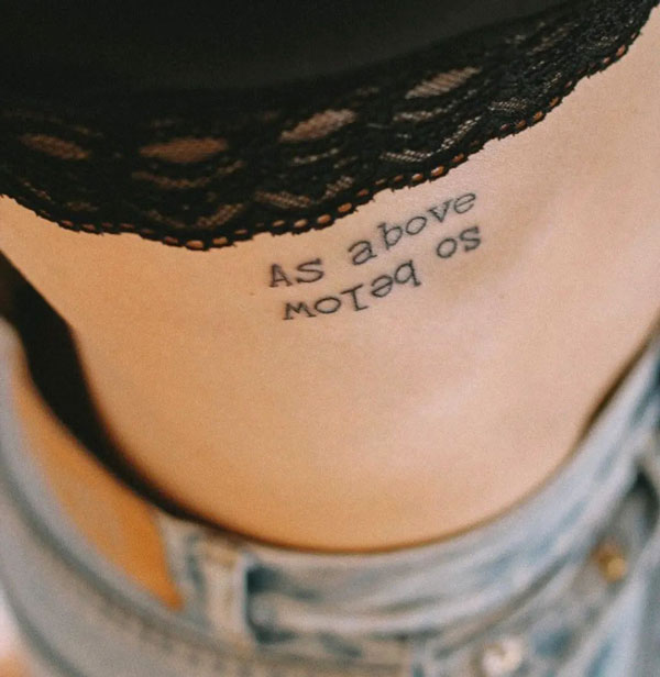 As above so below tattoo 2