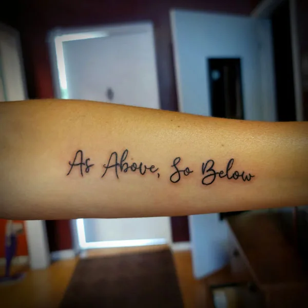 As above so below tattoo 23