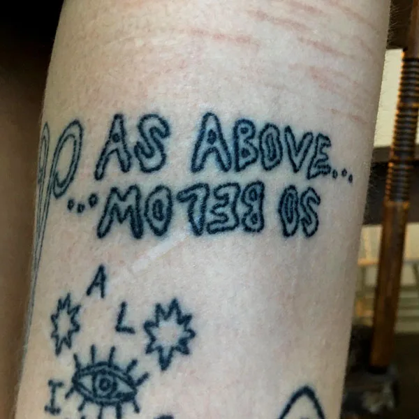 As above so below tattoo 25