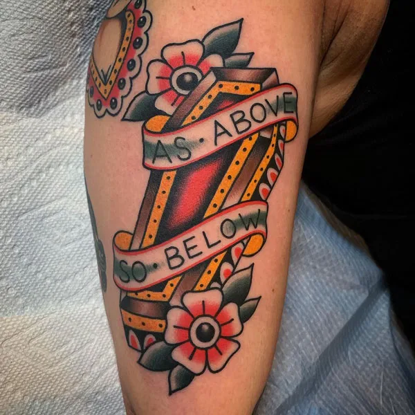 As above so below tattoo 27