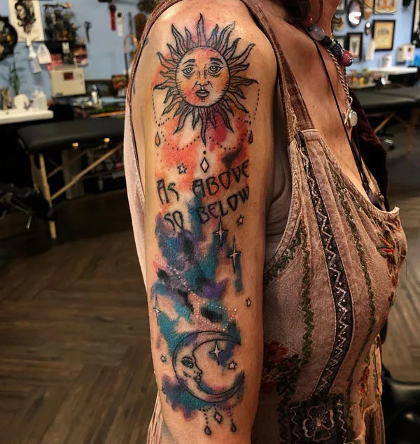 As above so below tattoo 29