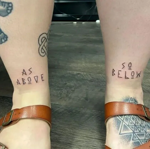As above so below tattoo 3