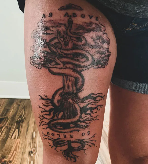 As above so below tattoo 35