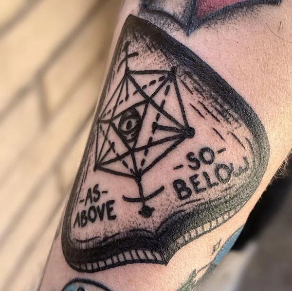 As above so below tattoo 37