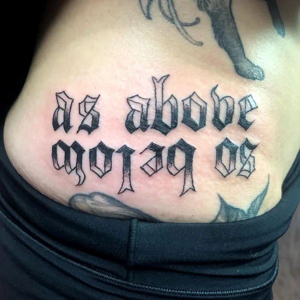 As above so below tattoo 39