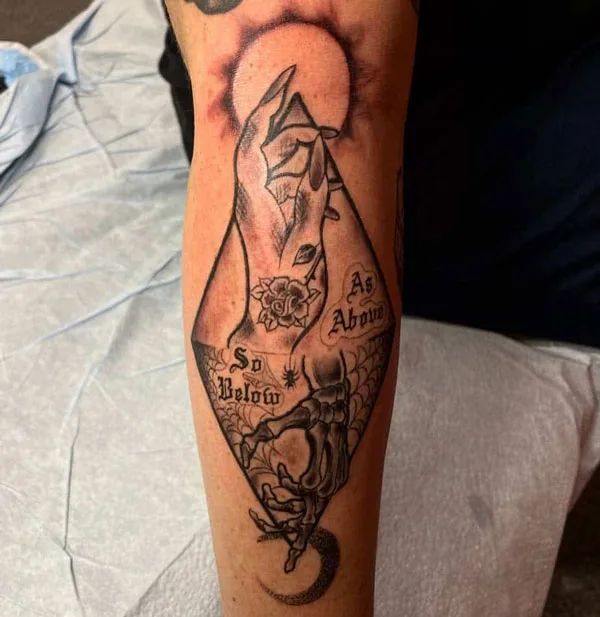 As above so below tattoo 41