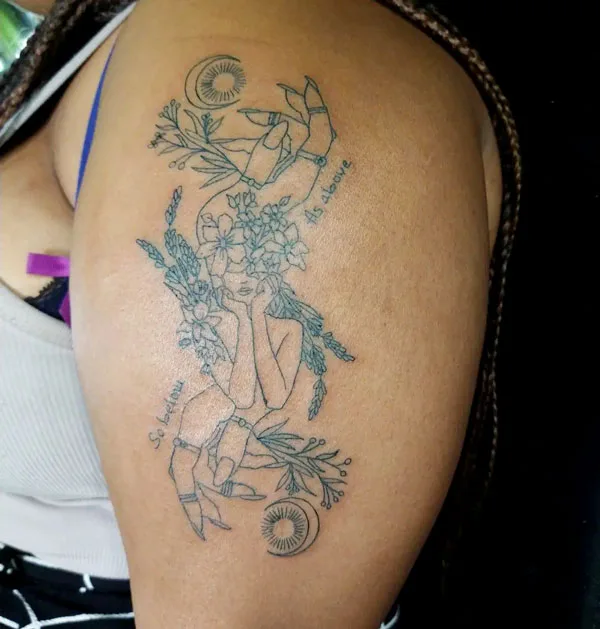 As above so below tattoo 45