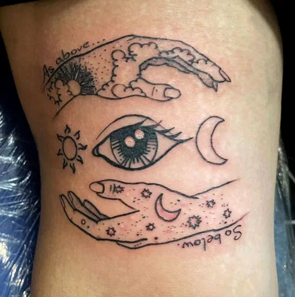 As above so below tattoo 59
