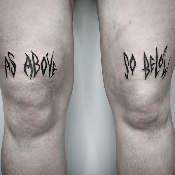 As above so below tattoo 6