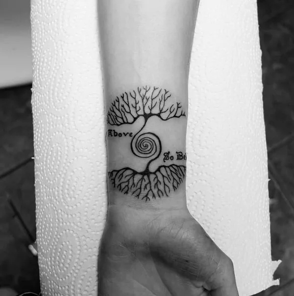As above so below tattoo 64