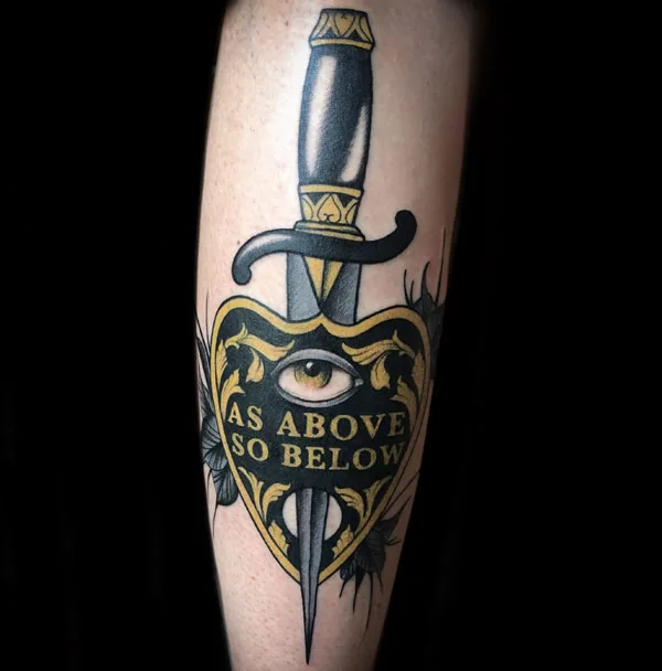 As above so below tattoo 68