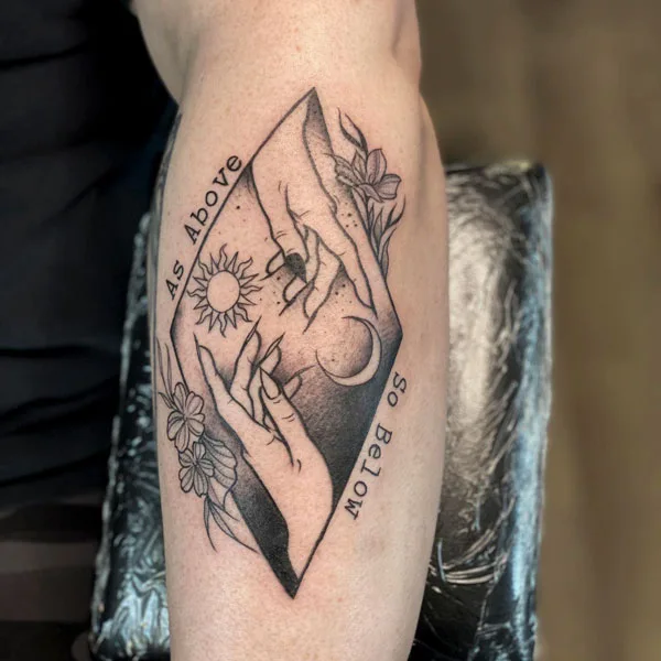 As above so below tattoo 7