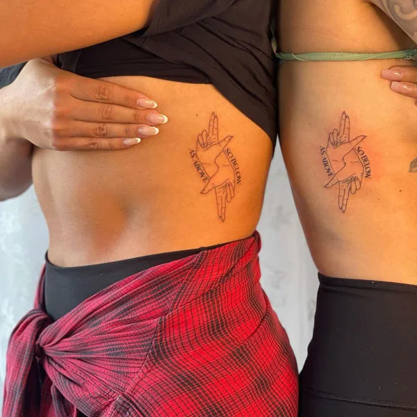 As above so below tattoo 70