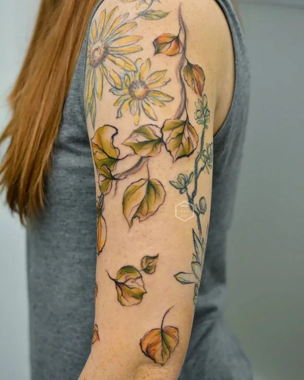 Aspen Leaf Tattoo 1