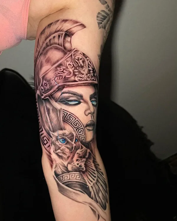 Athena Owl Tattoo 3