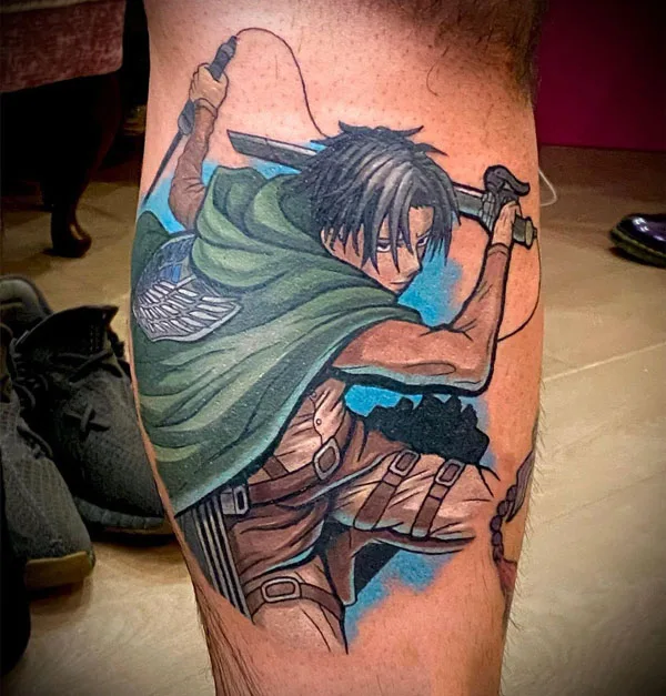 Attack on titan Levi tattoo