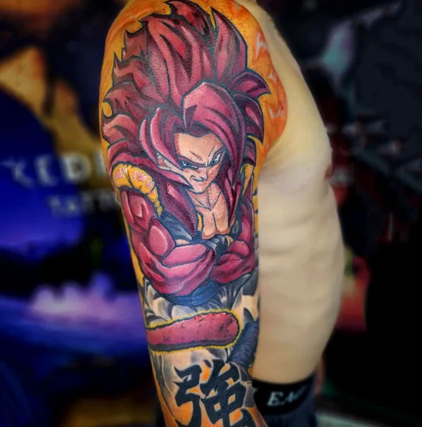Attack on titan sleeve tattoo