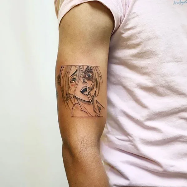 Attack on titan small tattoo