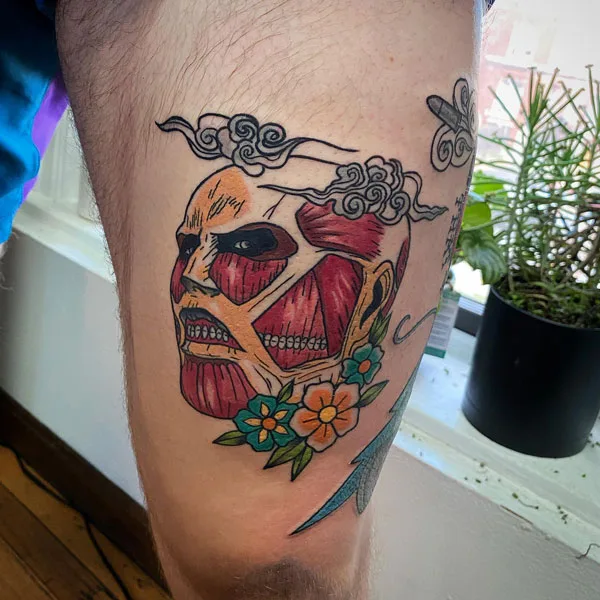 Attack on titan traditional tattoo