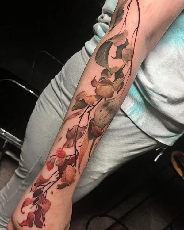 Autumn Leaf Tattoo 3