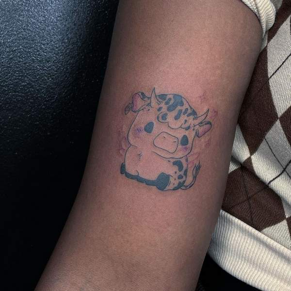 Baby Cow Tattoo 2