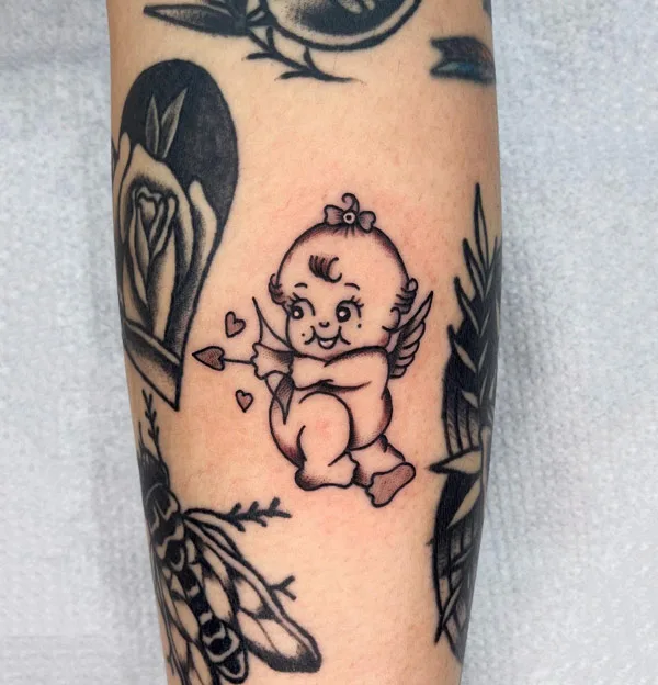 Baby Cupid Tattoo 2