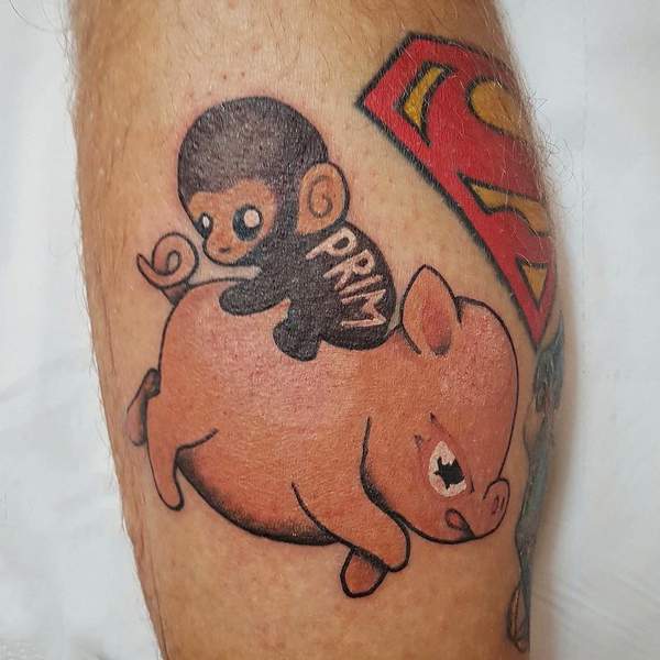 Baby Monkey Tattoo 2