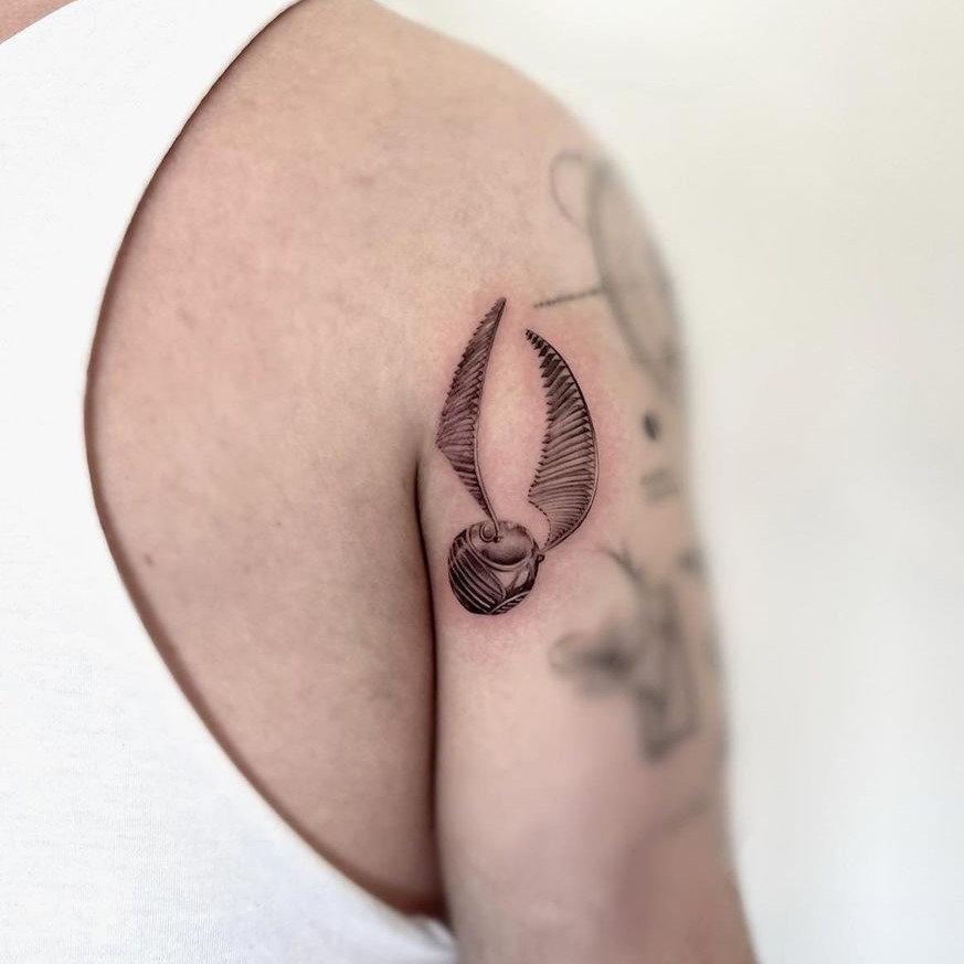 Back biceps mini golden snitch