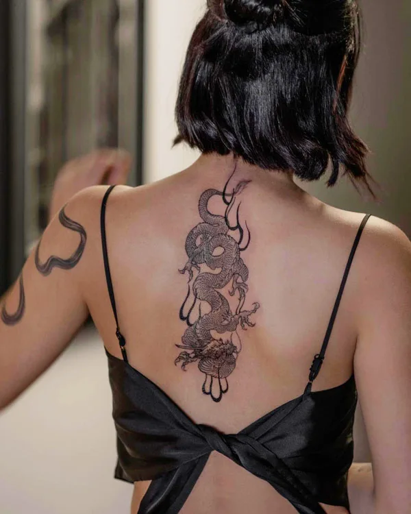 Back dragon tattoo 101