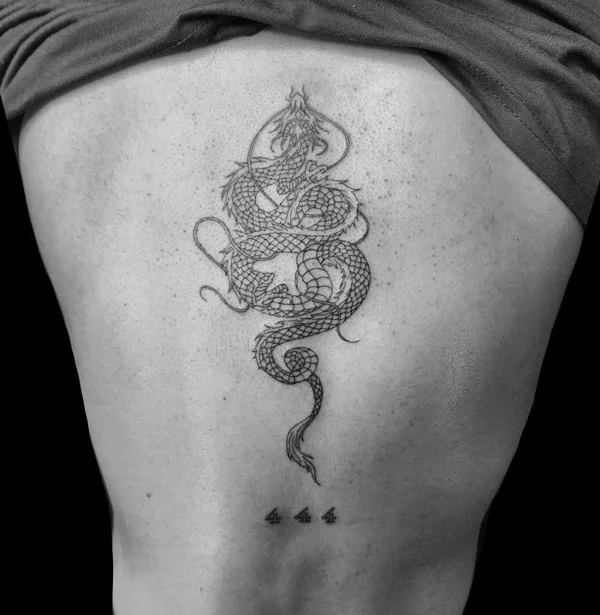 Back dragon tattoo 102