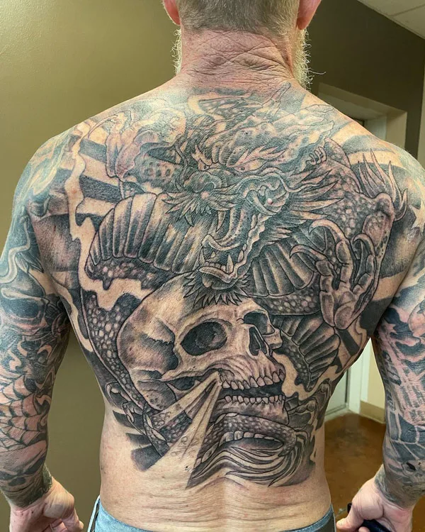 Back dragon tattoo 103