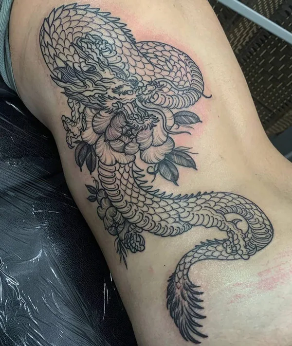 Back dragon tattoo 105