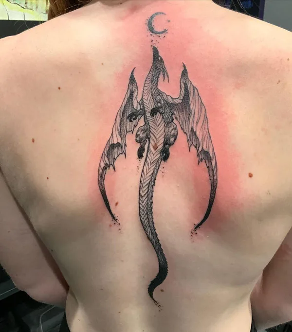 Back dragon tattoo 106