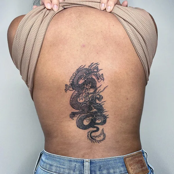 Back dragon tattoo 107