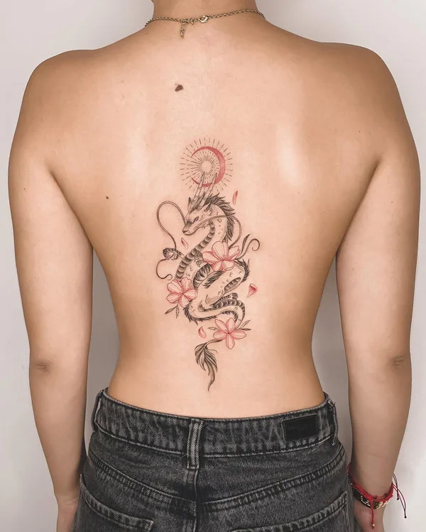 Back dragon tattoo 18