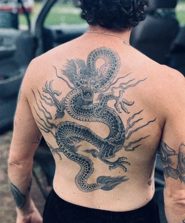 Back dragon tattoo 24