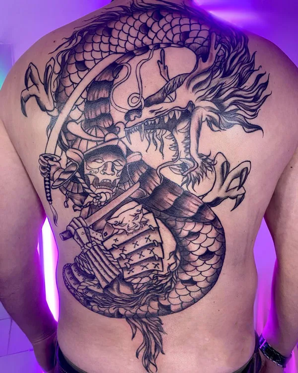 Back dragon tattoo 25