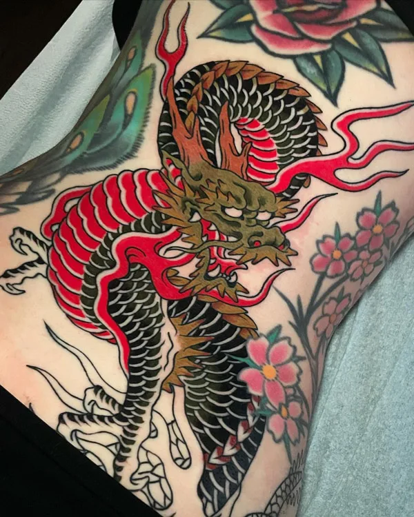 Back dragon tattoo 28