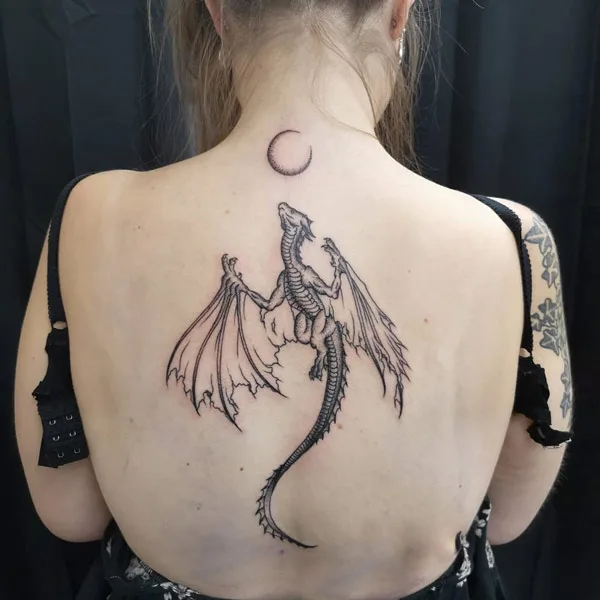 Back dragon tattoo 38