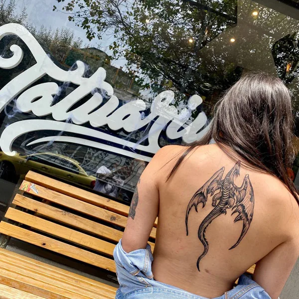 Back dragon tattoo 42