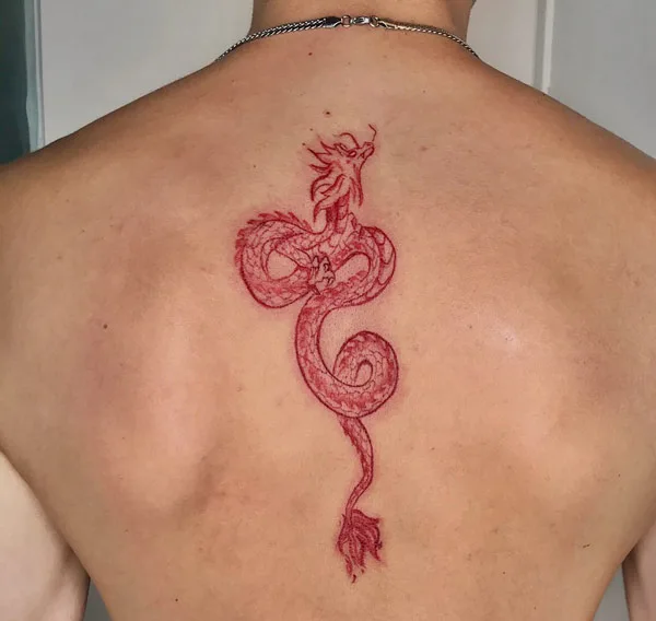 Back dragon tattoo 44