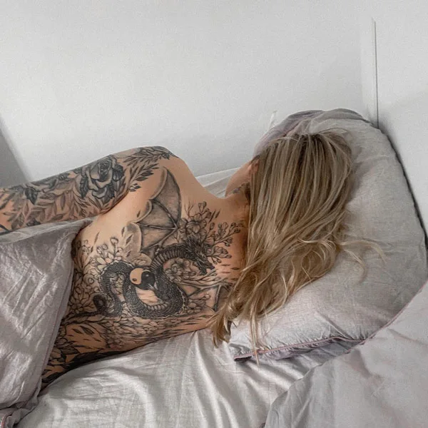 Back dragon tattoo 47